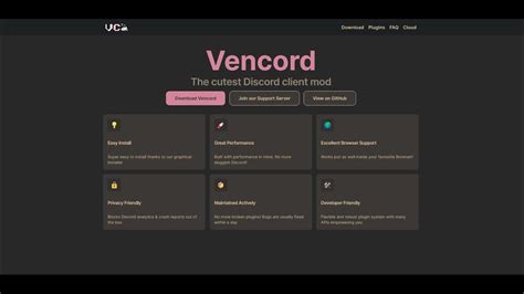 Then open the Plugins section in. . Vencord download